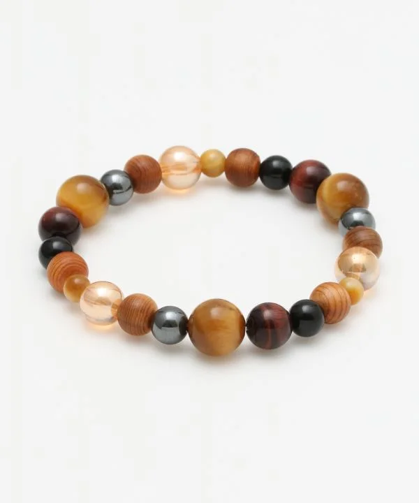 Vintage Style Bracelets-威風堂々 - Golden Tiger Eye Bracelet