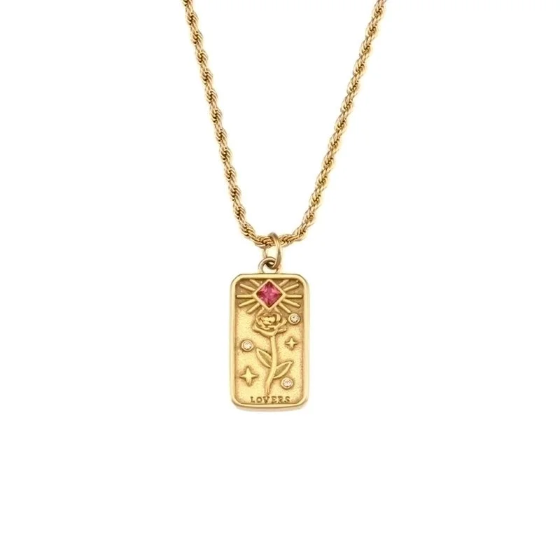 Tarot Necklace-Lovers