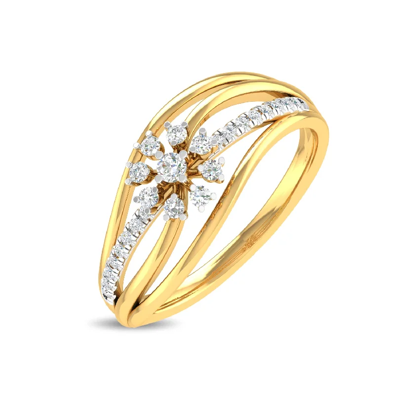 Vintage Diamond Wedding Rings for Women-Valentia  Ring