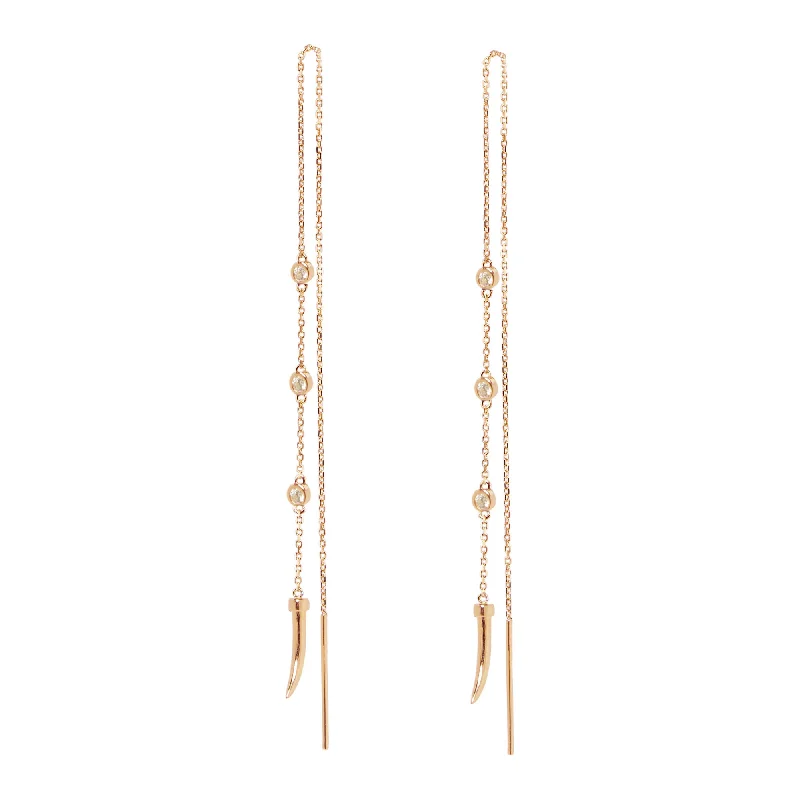 Handcrafted Drop Earrings-Capsule Pair Gold Plated Earrings w. Crystal