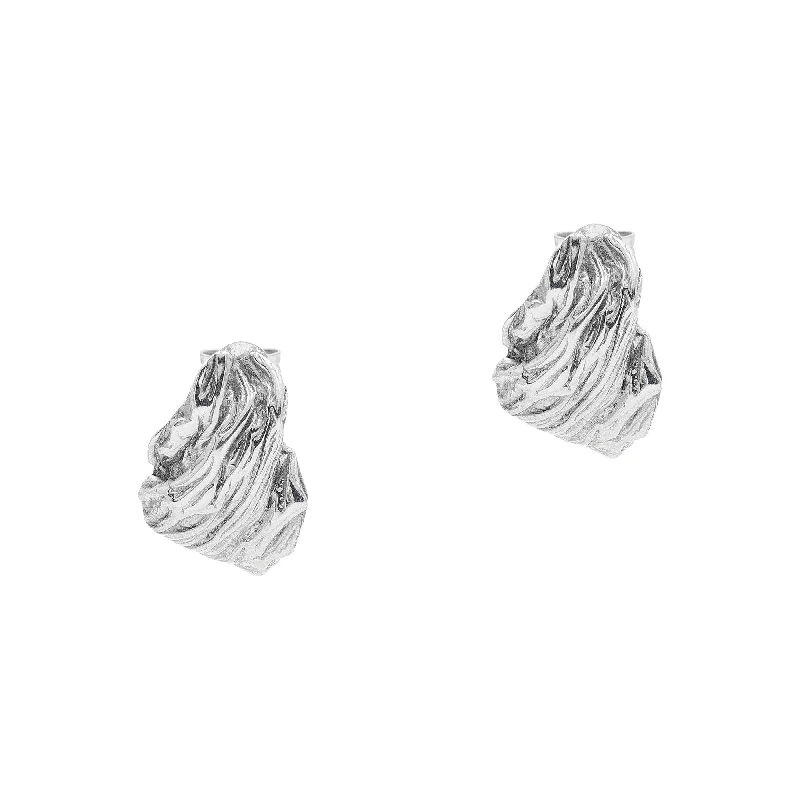 Geometric Hoop Earrings for Women-The Niritis Silver Earrings