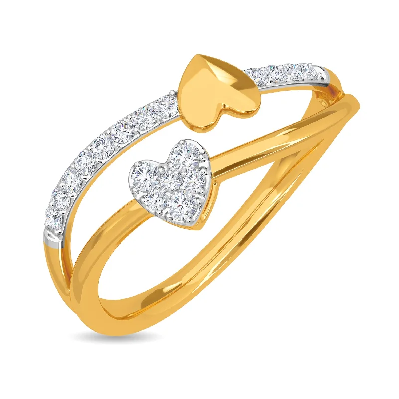 Fashion Diamond Engagement Rings-Abha Ring