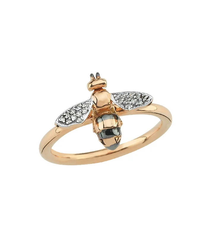 Custom Gold Rings for Women-HONEYCOMB DIAMOND RING