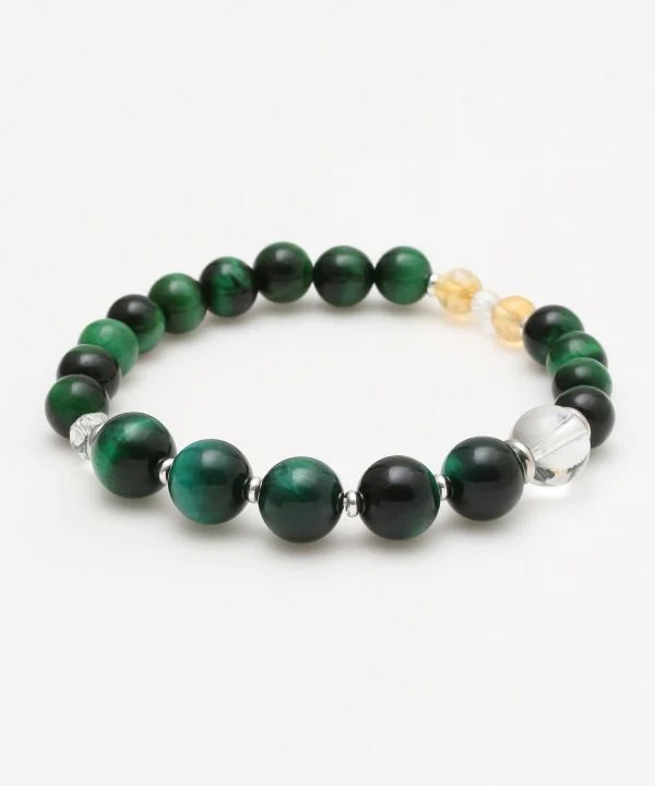 Trendy Bracelets for Young Women-SUIJIN - 10mm Green Tiger Eye Bracelet