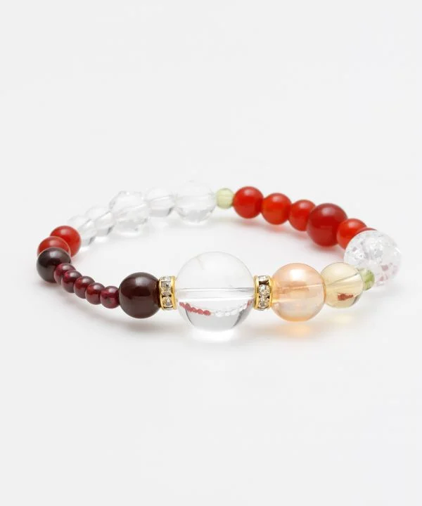 Simple Bracelets for Everyday Wear-TAKOU - Garnet Bracelet