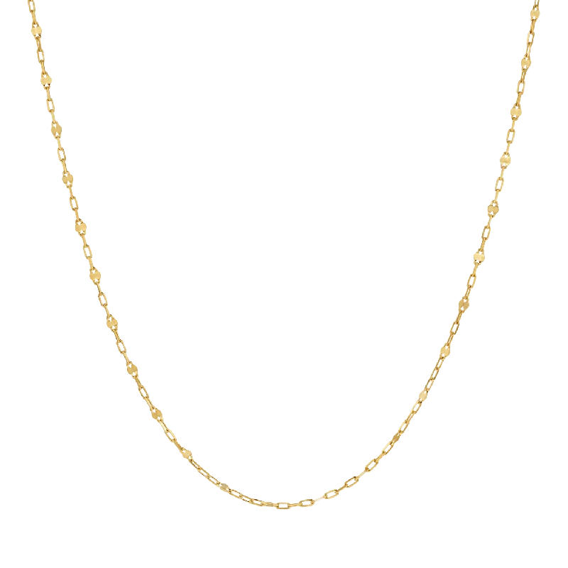 Bar Necklaces-Petit Sequin Chain Necklace