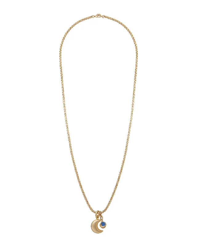 Gold Necklaces-La Lune Pendant Necklace