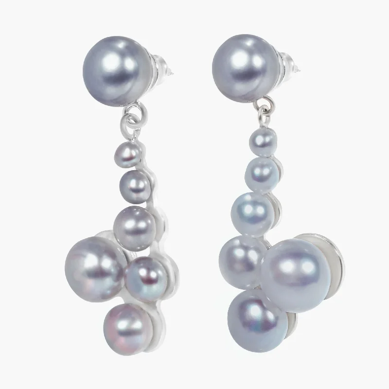 Elegant Crystal Earrings for Women-Adela 03 Earrings w. Pearls