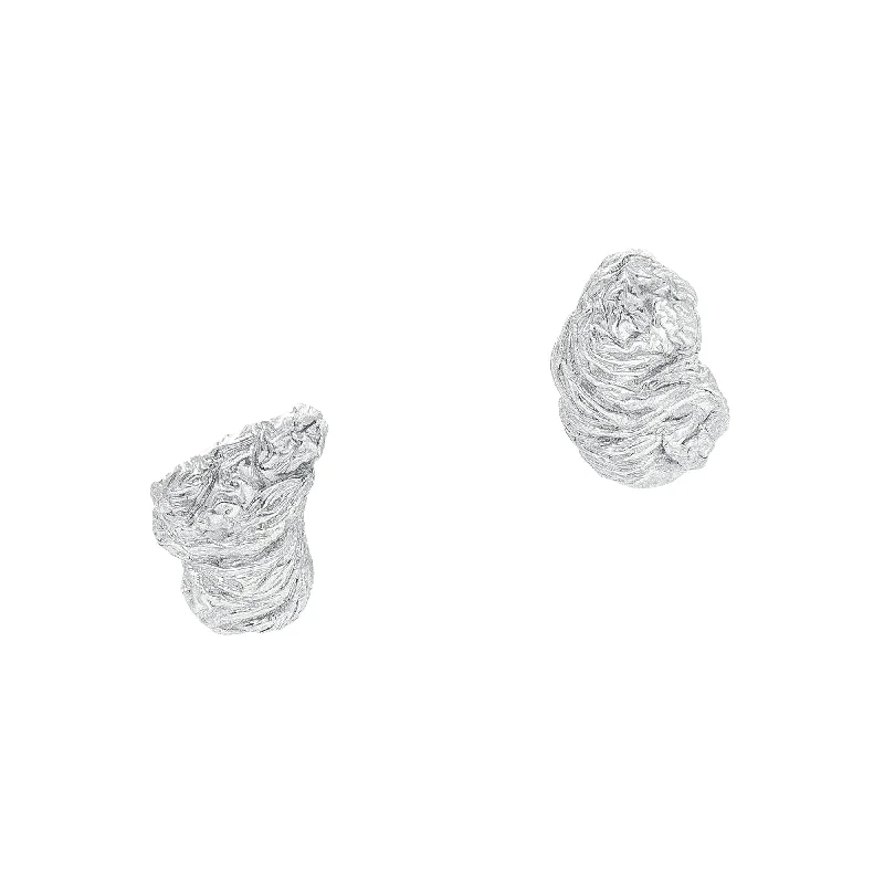 Large Drop Stud Earrings for Women-The Dioskouri Silver Earrings