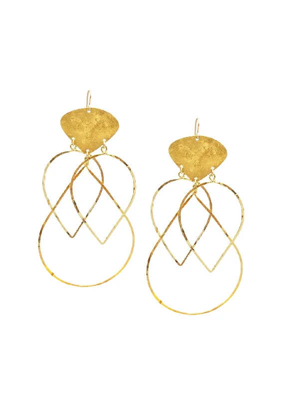 Designer Pearl Earrings for Women-Gold Statement Earrings