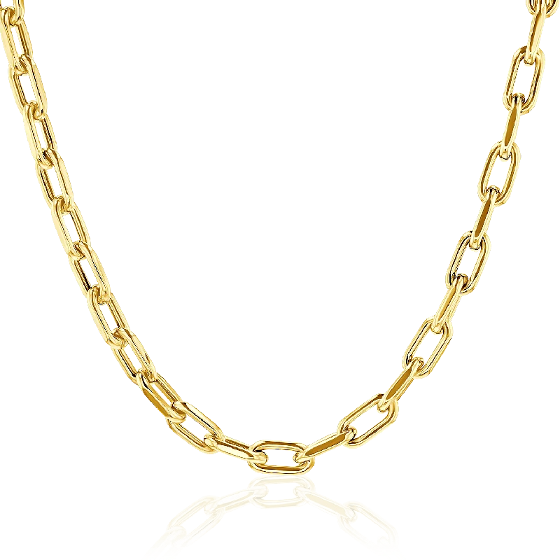 Stainless Steel Necklaces-14K Grand Beverly Chain Necklace