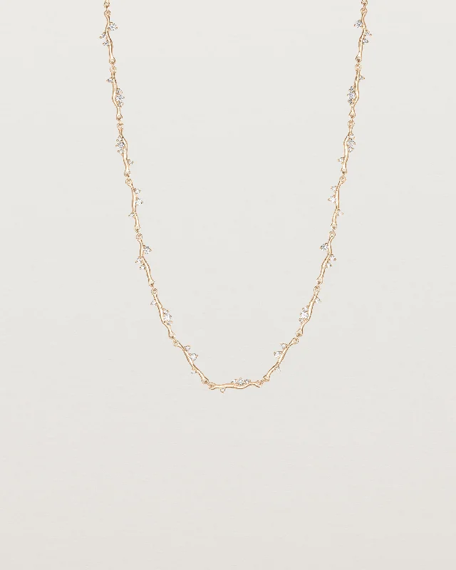 Designer Gold Necklaces-Ember Necklace | Diamonds