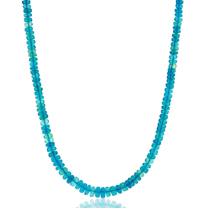 Modern Necklaces-Paraiba Opal Necklace