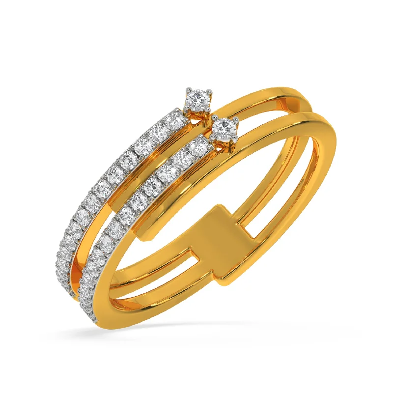 Women’s Engagement Rings with Diamonds-Fluxfusion Ring