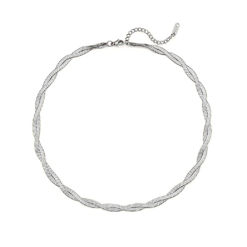 Double layered necklace - Silver