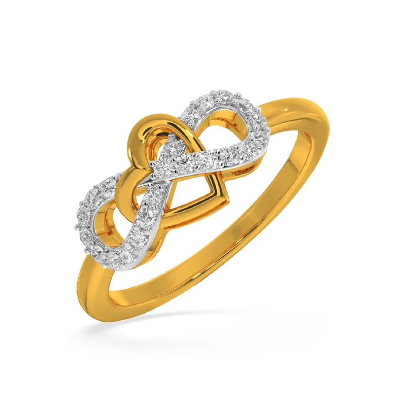 White Gold Wedding Bands-Infinite Love Ring