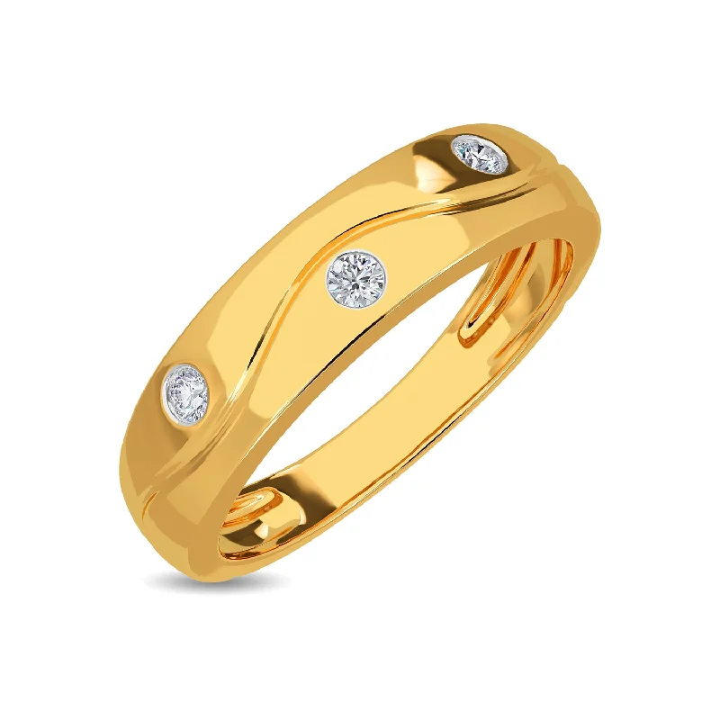 Personalized Promise Rings with Gemstones-Dylan Diamond Ring For Him