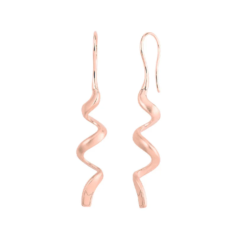 Gemstone Hoop Earrings-Jovian 18K Rosegold Ear Hangers