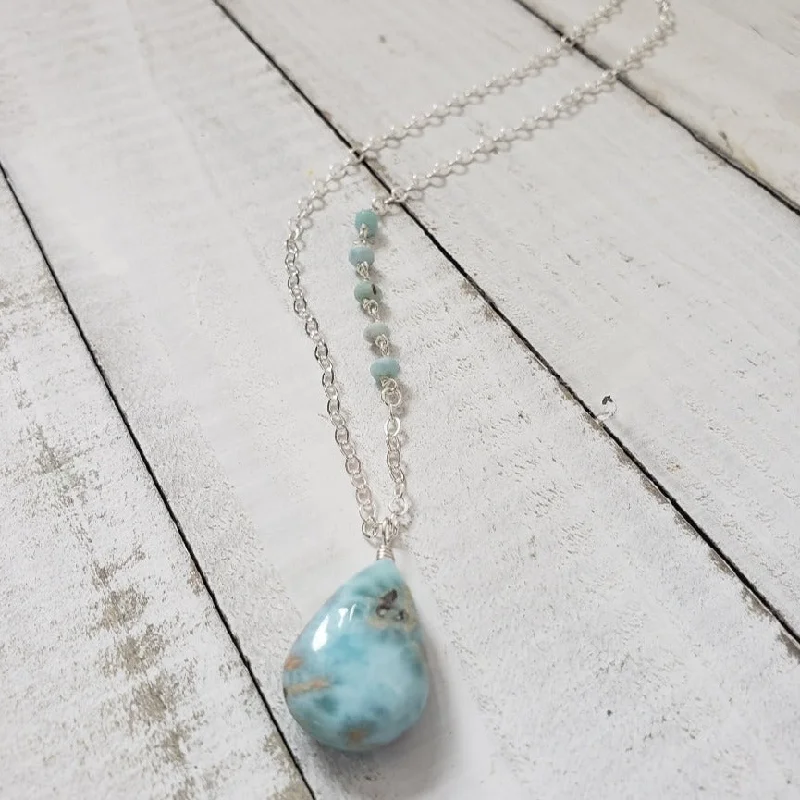 Shiny Necklaces-St. Tropez Necklace | Larimar