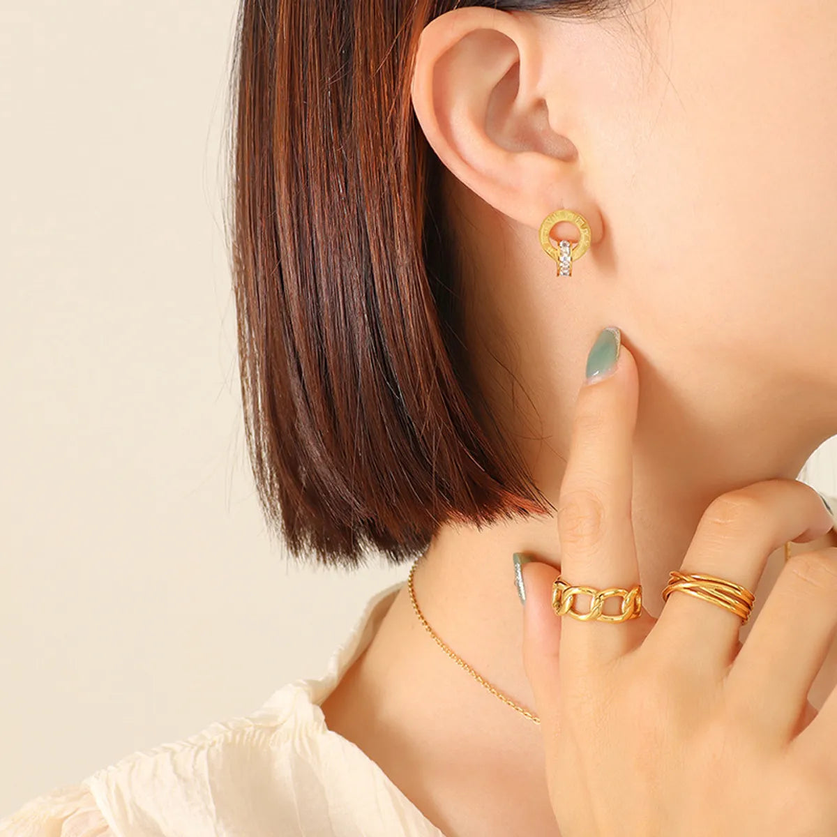 F297-Gold Earrings