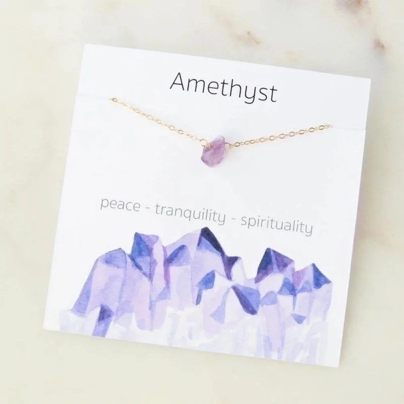 Amethyst|Pure Necklace without Card