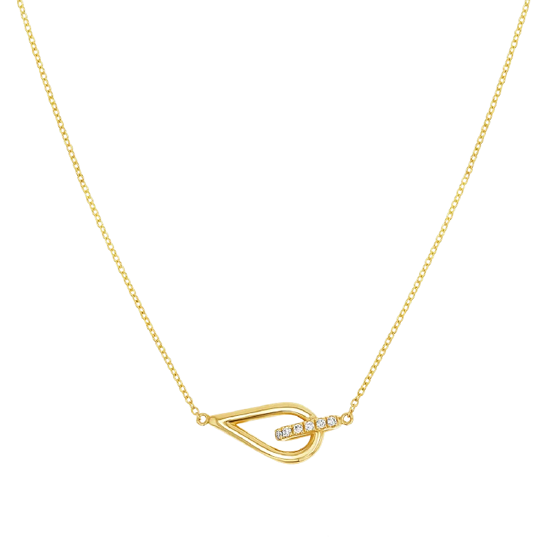 Diamond Necklaces-Anchor Knot Necklace