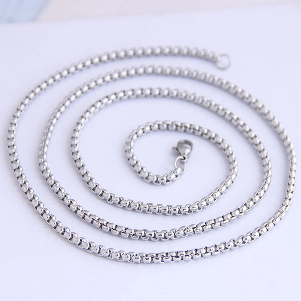 Pearl Pendant Necklaces-Fashion Stainless Steel Corn Chain Distribution Chain Men'S Necklace Distribution Chain Wholesale Nihaojewelry