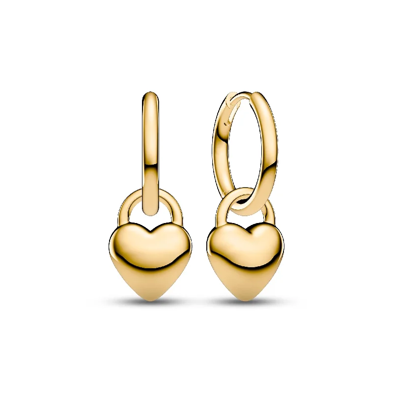 Geometric Hoop Earrings-Julia Creolo Gold Plated Earrings