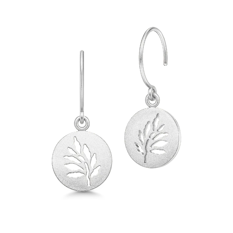 Elegant Silver Hoop Earrings-Signature Silver Earrings