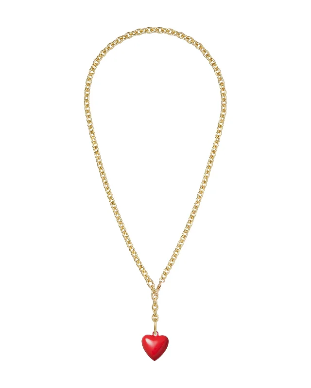 Multi-Layer Necklaces-The Mini Puffy Heart Necklace