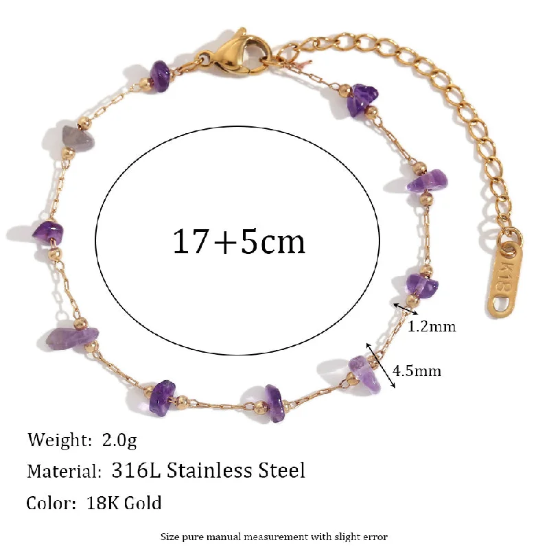 Bracelet - Gold - Amethyst