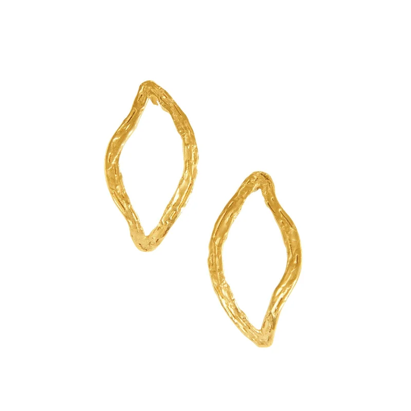 Geometric Pearl Earrings-Double Earrings Gold Plated