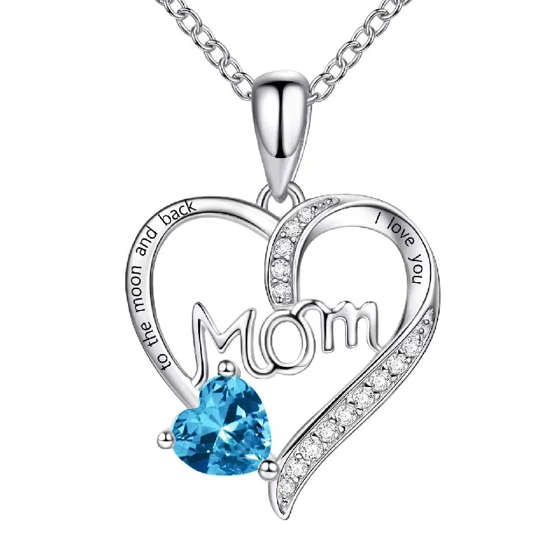 White Gold Color Mom Style Four [Blue Stone]]