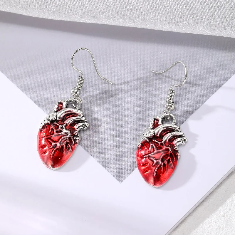 Red Heart Earrings