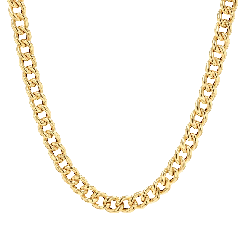 Color Changing Necklaces-14K Grand Cuban Curb Link Necklace