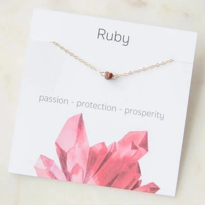 Ruby|Pure Necklace without Card