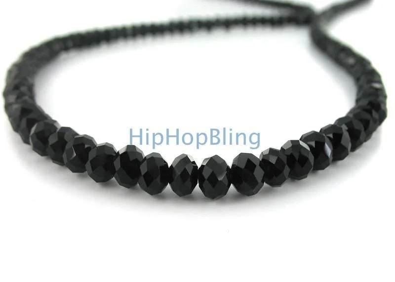 Statement Pendant Necklaces-Rick Ross Style Black Diamond Solitaire Necklace