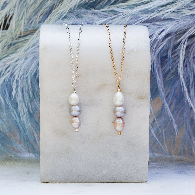 Fine Gold Necklaces-Pink Sands Pearl Necklace