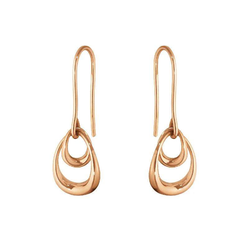 Handcrafted Drop Earrings for Women-Offspring 18K Rose Gold Earrings