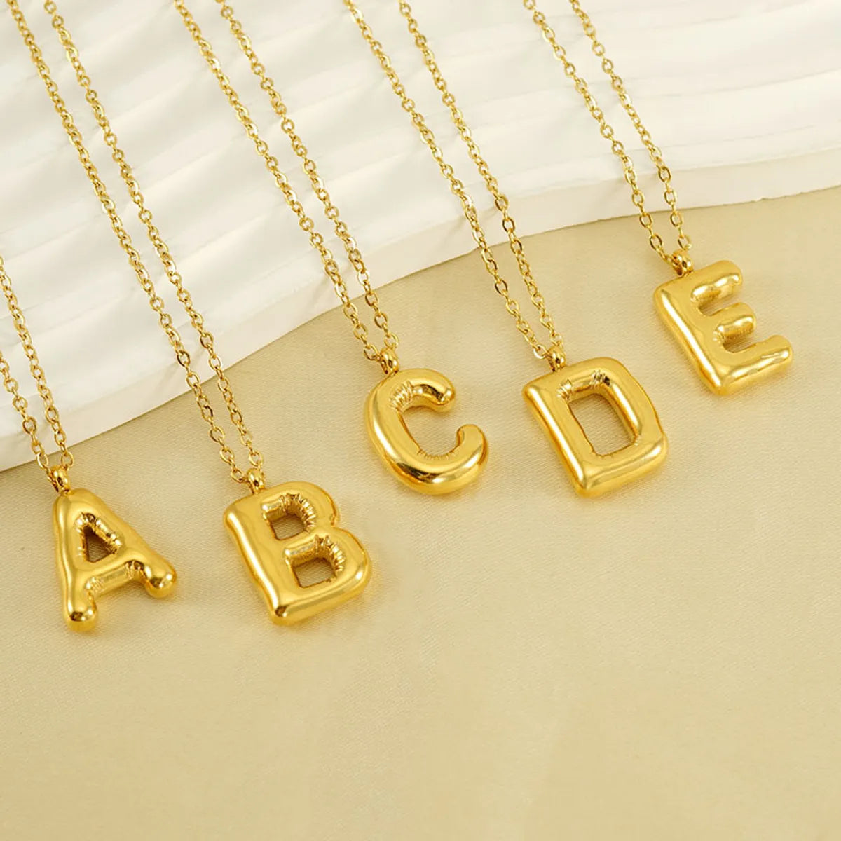 Heart Pendant Necklaces-Casual Cute Letter Stainless Steel Plating Pendant Necklace