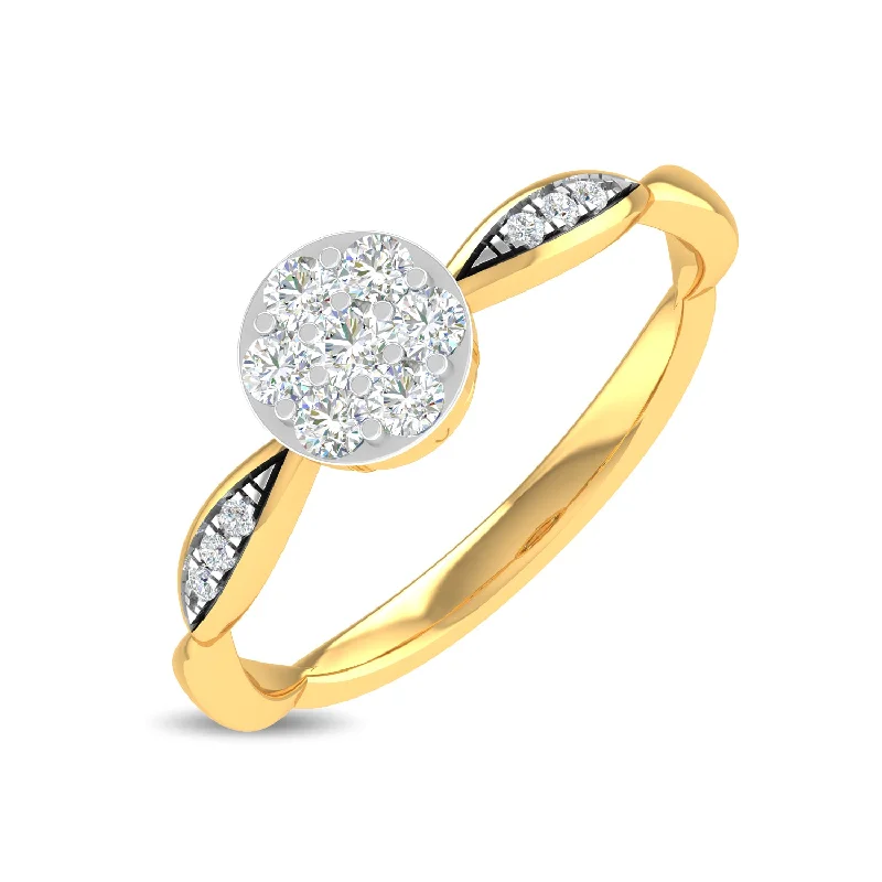 Handmade Diamond Wedding Bands-Jessamine Ring