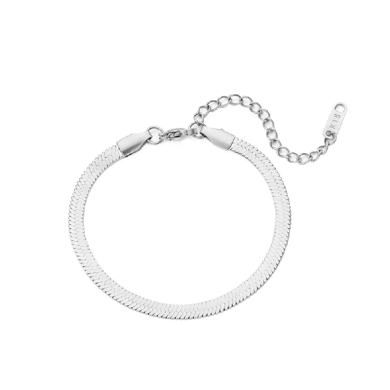 Single Layer Bracelet - Silver