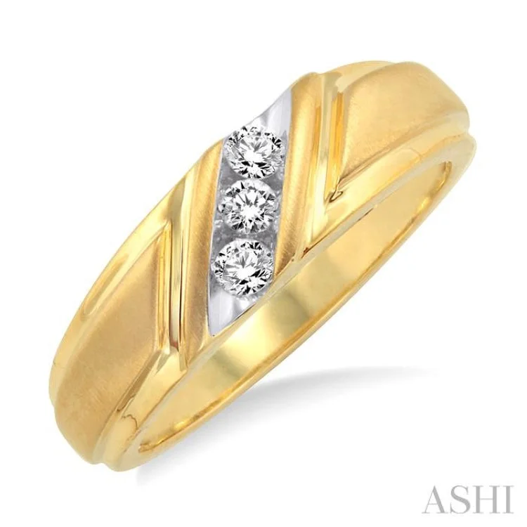 Vintage Promise Rings for Women-1/8 ctw Round Cut Diamond Women's Ring in 14K Yellow Gold