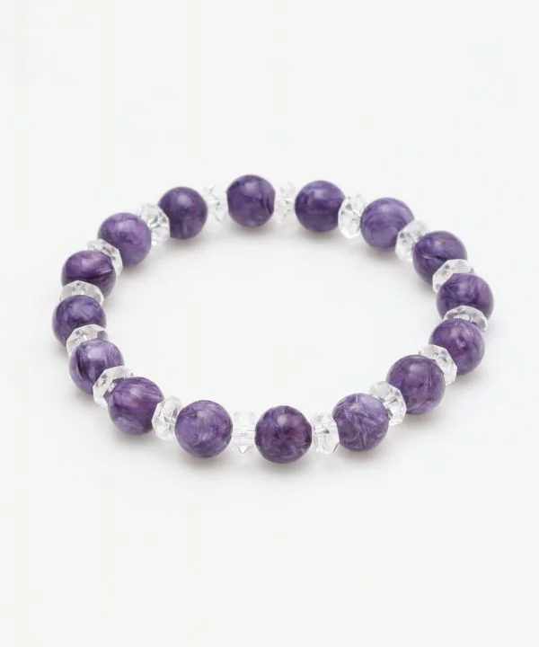 Personalized Infinity Bracelets-8mm Charoite Bracelet