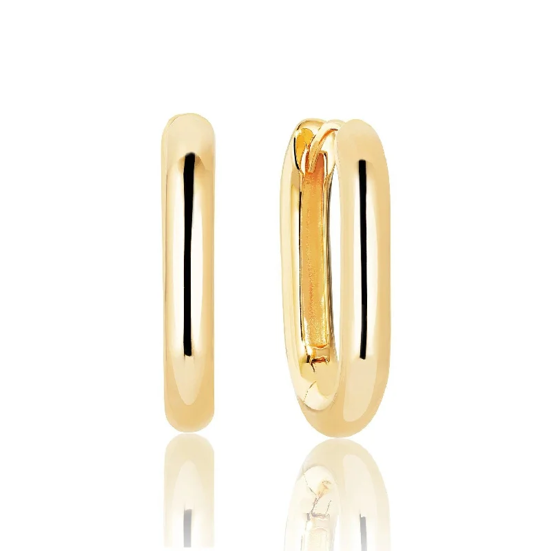 Trendy Gemstone Earrings for Women-Capri Medio Pianura Gold Plated Earrings