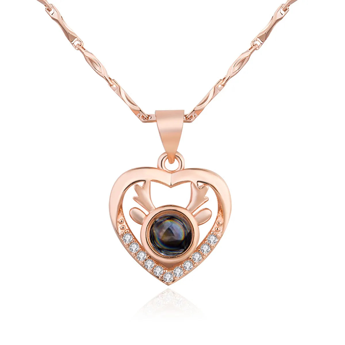 Rose Gold Pendant [without Chain] Copper Plating Rose Gold