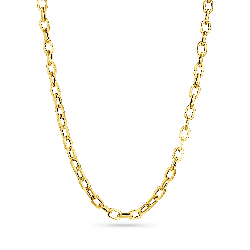 Love Necklaces-Geo Link Chain Necklace