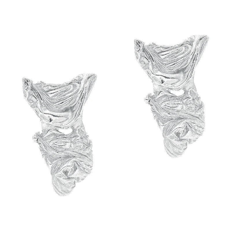 Sparkling Crystal Earrings for Women-The Caryatides Silver Earrings