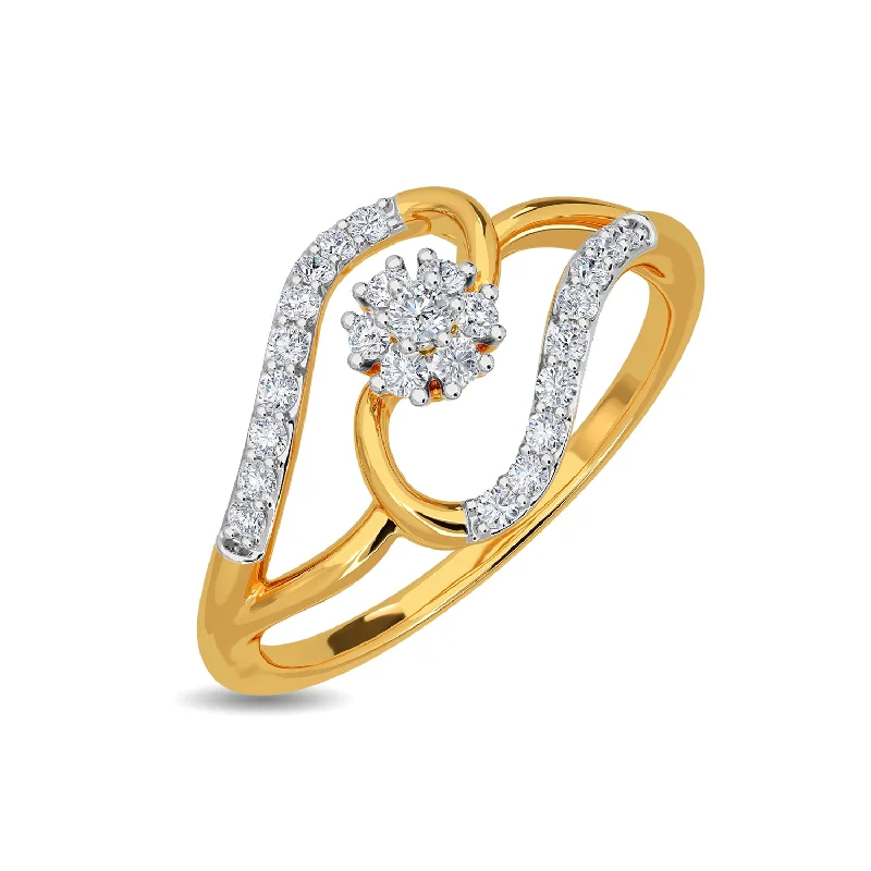 Designer Silver Promise Rings-Sarya Ring