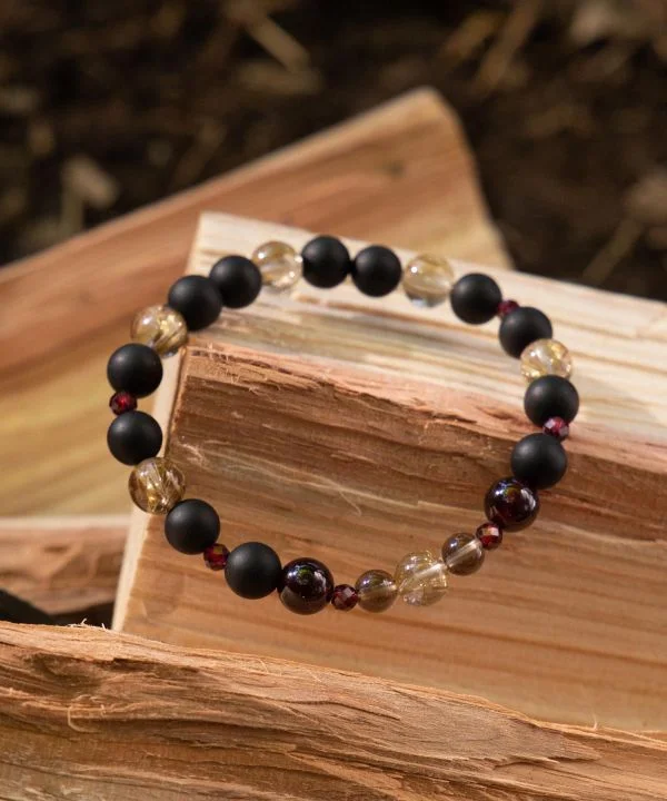 Beaded Bracelets for Teens-KAGARIBI - Rutilated Quartz Bracelet